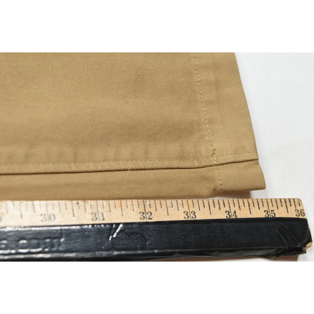 Taylor Stitch Chino Pants Mens 33 (34x35) Beige Straight Leg Slim Fit Cotton